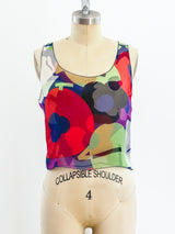 Chanel Printed Silk Chiffon Tank Top arcadeshops.com
