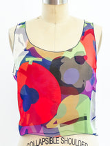 Chanel Printed Silk Chiffon Tank Top arcadeshops.com