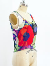 Chanel Printed Silk Chiffon Tank Top arcadeshops.com
