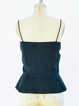 Yves Saint Laurent Lace-up Bustier Top arcadeshops.com