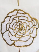 Geoffrey Beene Sequin Flower Bustier Top arcadeshops.com