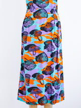 1950's Basket Print Day Dress Dress arcadeshops.com