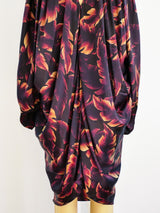 Lanvin Leaf Print Silk Dress Dress arcadeshops.com