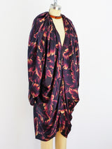 Lanvin Leaf Print Silk Dress Dress arcadeshops.com