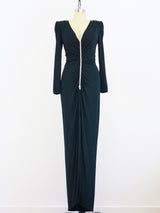 Valentino Rhinestone Arrow Jersey Dress Dress arcadeshops.com