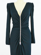 Valentino Rhinestone Arrow Jersey Dress Dress arcadeshops.com