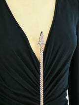 Valentino Rhinestone Arrow Jersey Dress Dress arcadeshops.com