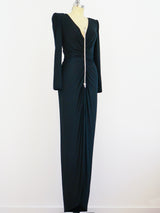 Valentino Rhinestone Arrow Jersey Dress Dress arcadeshops.com