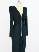 Valentino Rhinestone Arrow Jersey Dress Dress arcadeshops.com