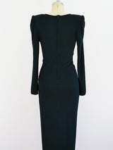 Valentino Rhinestone Arrow Jersey Dress Dress arcadeshops.com