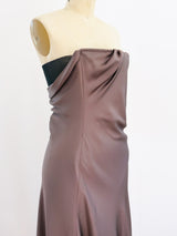 Gucci Strapless Silk Bustier Dress Dress arcadeshops.com