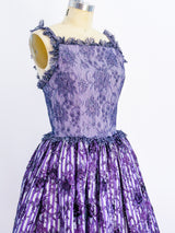 Geoffrey Beene Purple Lace Cocktail Dress Dress arcadeshops.com