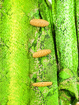 Yves Saint Laurent Snake Printed Silk Ensemble Suit arcadeshops.com