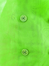 Yves Saint Laurent Kelly Green Mesh Blazer Jacket arcadeshops.com