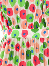 Oscar de la Renta Dot Printed Halter Dress Dress arcadeshops.com