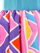 Oscar de la Renta Printed Taffeta Maxi Skirt Bottom arcadeshops.com