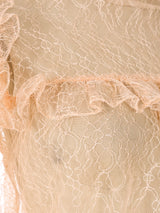 Pink Lace Ruffle Top Top arcadeshops.com