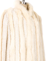 Hand Knit Fur Maxi Cardigan Outerwear arcadeshops.com