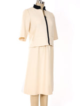Courreges Ivory Dress Ensemble Suit arcadeshops.com