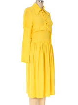 Ossie Clark Sunflower Crepe Dress Dress arcadeshops.com