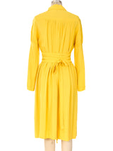 Ossie Clark Sunflower Crepe Dress Dress arcadeshops.com