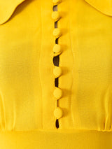 Ossie Clark Sunflower Crepe Dress Dress arcadeshops.com