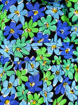 Yves Saint Laurent Floral Printed Silk Ensemble Suit arcadeshops.com