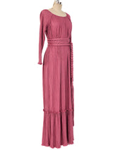 Mary McFadden Dimensional Pleated Maxi Dress Dress arcadeshops.com