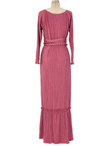 Mary McFadden Dimensional Pleated Maxi Dress Dress arcadeshops.com