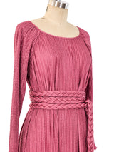 Mary McFadden Dimensional Pleated Maxi Dress Dress arcadeshops.com
