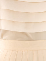 Louis Feraud Pleated Chiffon Palazzo Ensemble Suit arcadeshops.com