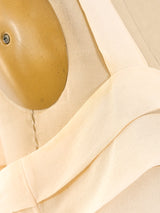 Louis Feraud Pleated Chiffon Palazzo Ensemble Suit arcadeshops.com