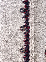 Chanel Fringe Trimmed Tweed Dress Dress arcadeshops.com