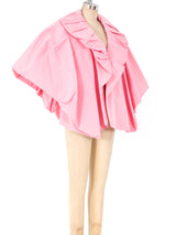 Oscar de la Renta Silk Faille Sculptural Jacket Jacket arcadeshops.com
