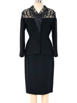 Thierry Mugler Rope Trimmed Skirt Suit Suit arcadeshops.com