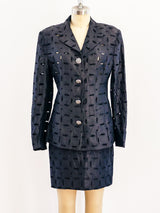 Gianni Versace Eyelet Suit Suit arcadeshops.com