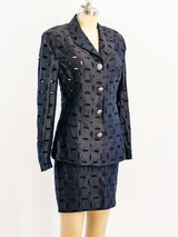 Gianni Versace Eyelet Suit Suit arcadeshops.com