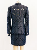 Gianni Versace Eyelet Suit Suit arcadeshops.com