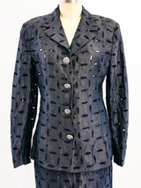 Gianni Versace Eyelet Suit Suit arcadeshops.com