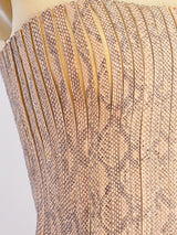 Jitrois Snake Embossed Leather Bustier Top arcadeshops.com