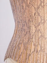 Jitrois Snake Embossed Leather Bustier Top arcadeshops.com