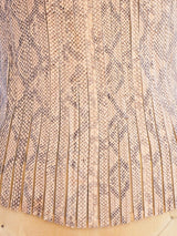 Jitrois Snake Embossed Leather Bustier Top arcadeshops.com