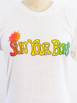 Sun Your Buns Tshirt T-shirt arcadeshops.com