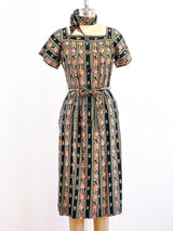 Albert Nipon Floral Cotton Dress Dress arcadeshops.com