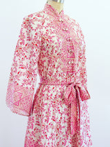 Raksha Block Printed Silk Caftan Dress arcadeshops.com