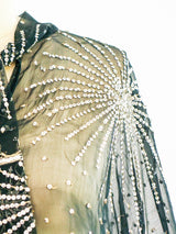 Sequin Starburst Chiffon Top Top arcadeshops.com