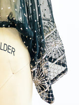 Sequin Starburst Chiffon Top Top arcadeshops.com