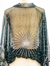 Sequin Starburst Chiffon Top Top arcadeshops.com
