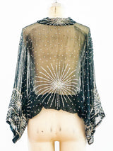 Sequin Starburst Chiffon Top Top arcadeshops.com