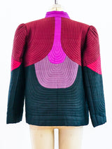 Quilted Silk Jacket Top arcadeshops.com
